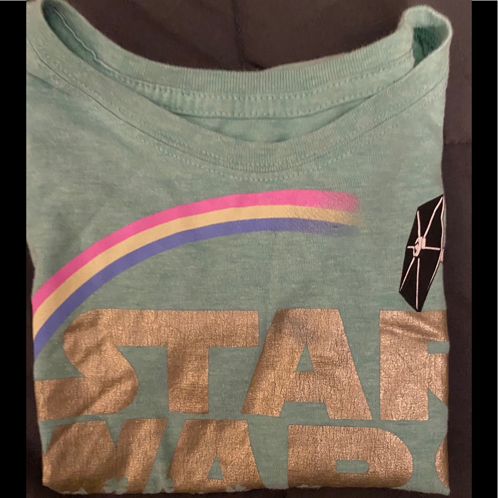 Girls April’s Fool Star Wars Tee Sz. L